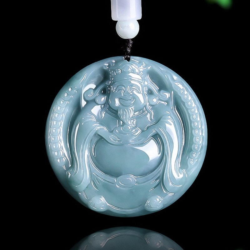 Burmese Jadeite God of Wealth  - đánh giá và giá Necklaces