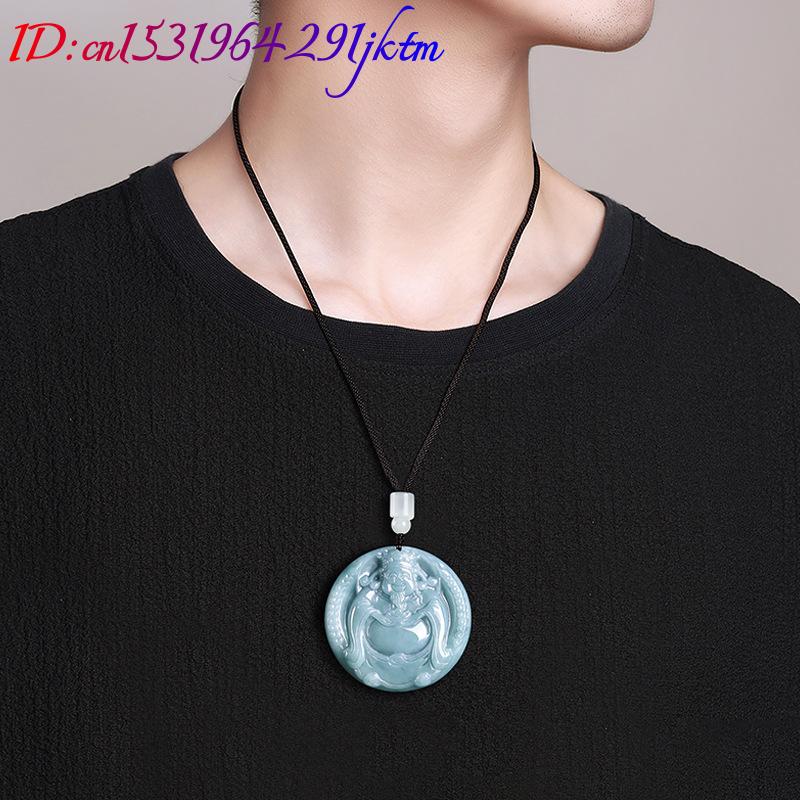 Burmese Jadeite God of Wealth  - đánh giá và giá Necklaces