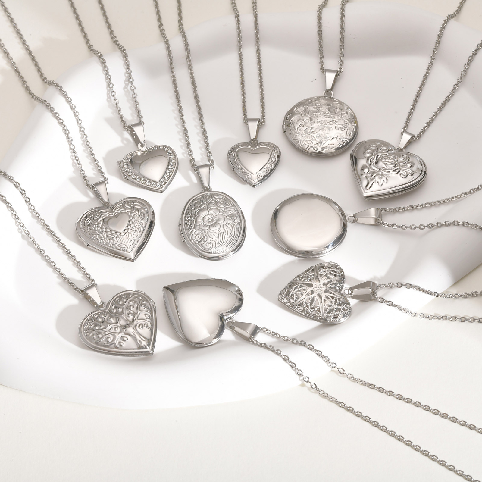 Vnox Dainty Heart Photos Penda - đánh giá và giá Heart Locket Necklace Photo