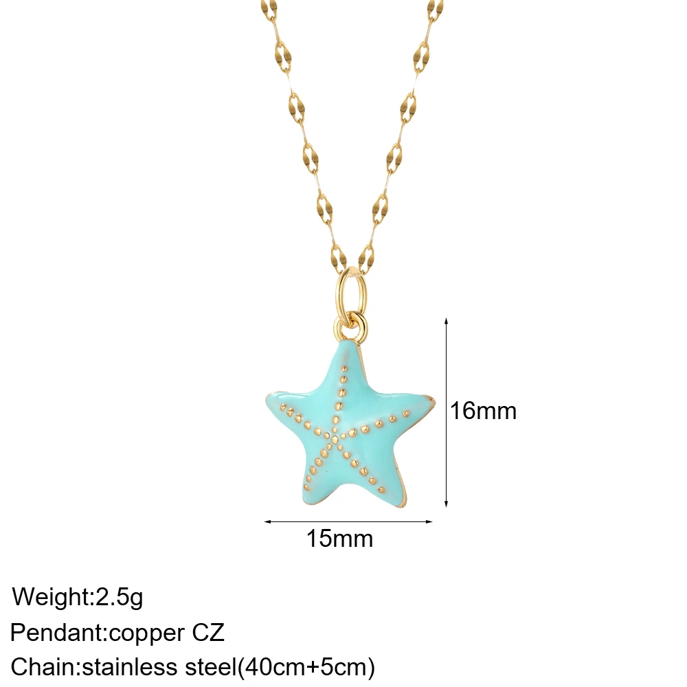 Cute Sea Star Shell Diy Neckla - đánh giá và giá Cross Pendant Necklace Gold