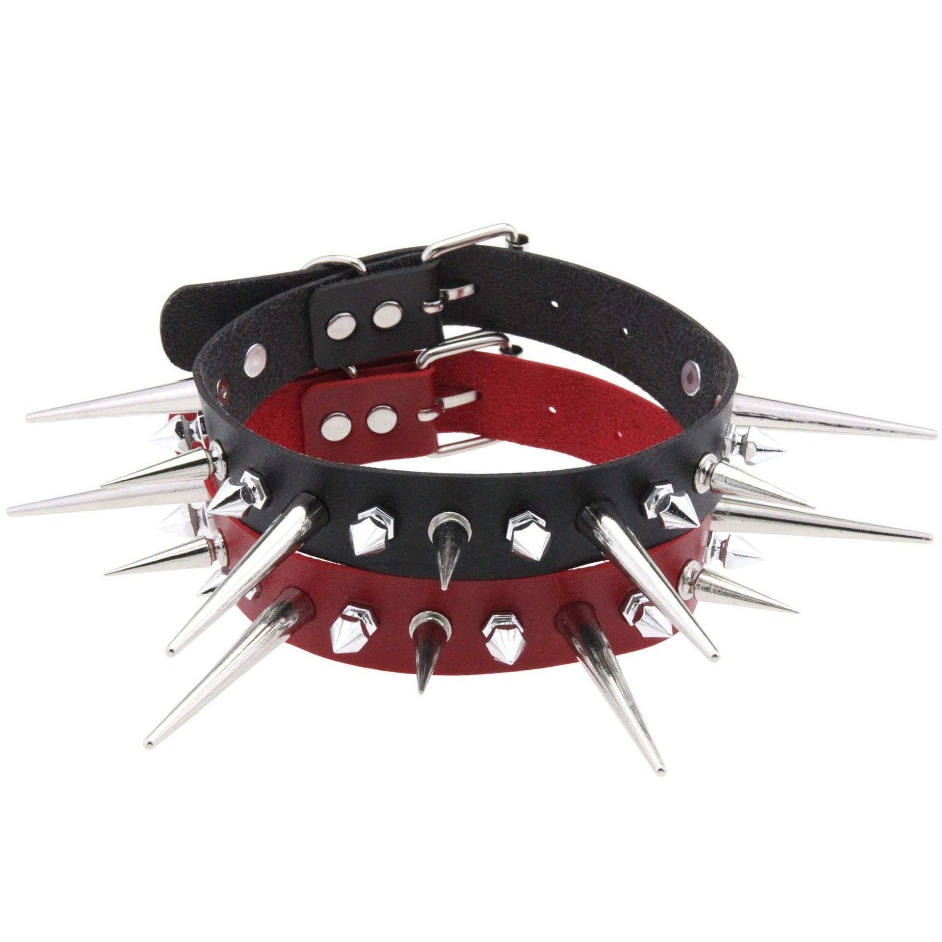 KMVEXO Punk Long Spike Choker  - đánh giá và giá Goth Punk Spike Choker