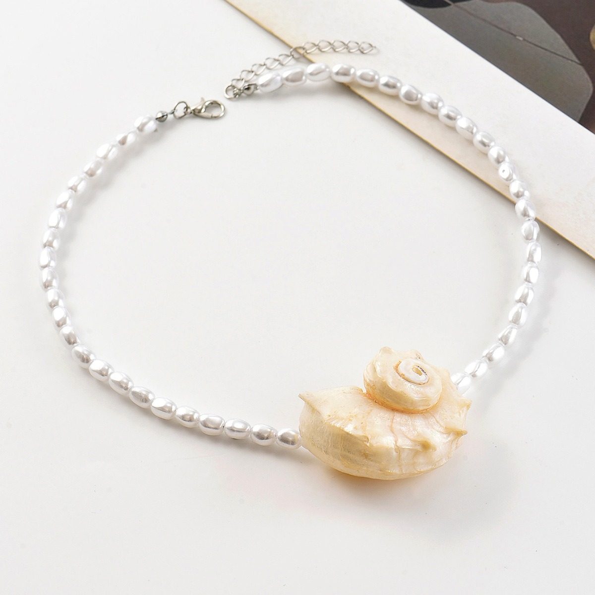 Vintage Bohemian Natural Conch - đánh giá và giá Pearl Choker Necklace Vintage