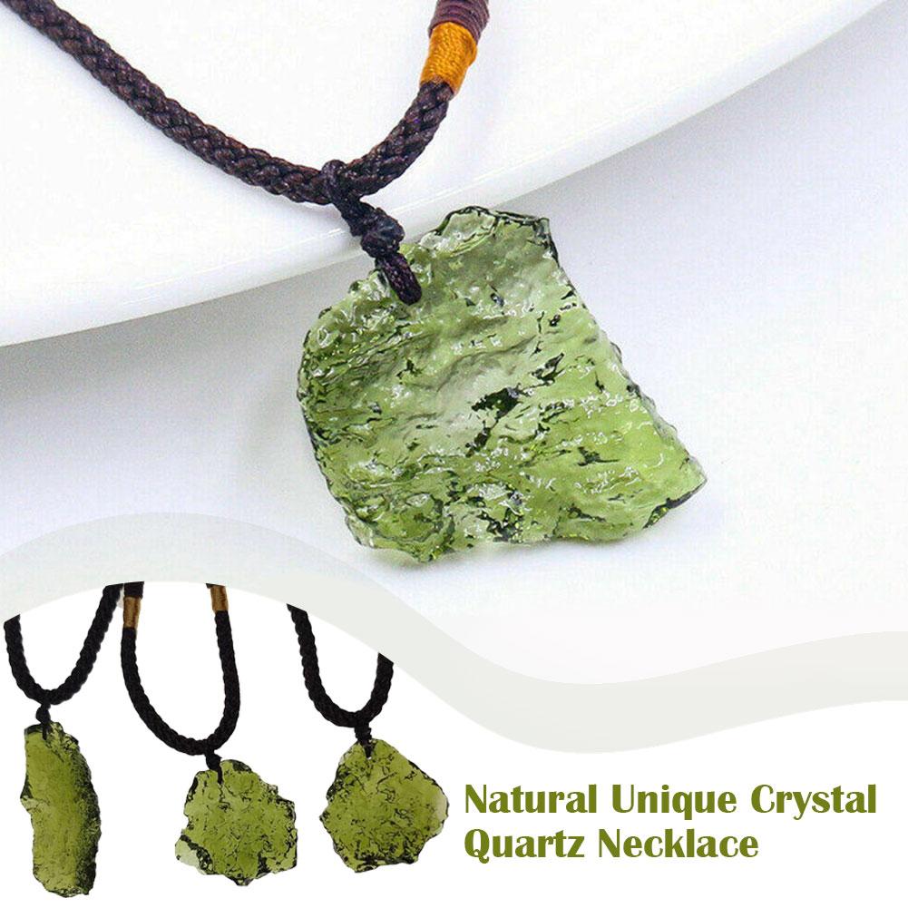 Natural Unique Crystal Quartz  - đánh giá và giá Crystal Pendant Necklace Natural Stone