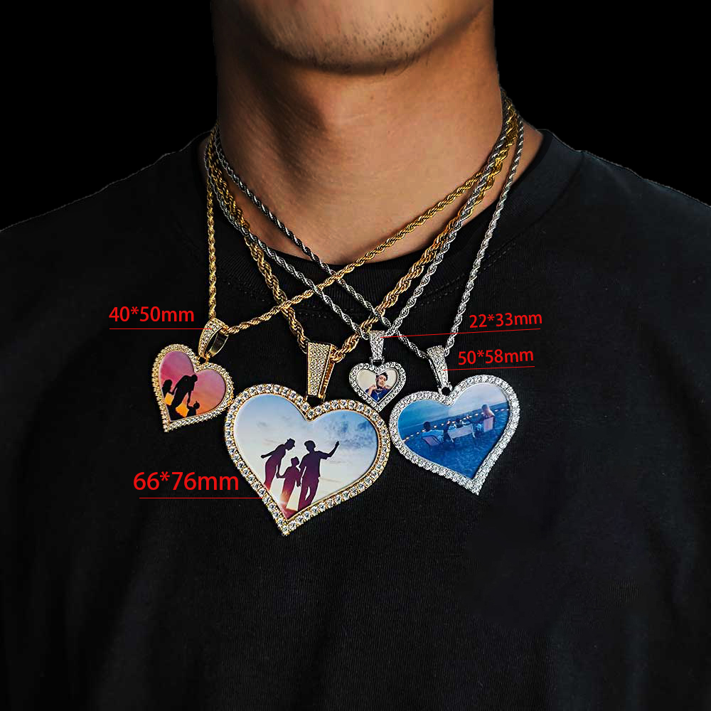 Hip Hop Heart Locket Necklace  - đánh giá và giá Heart Locket Necklace Photo