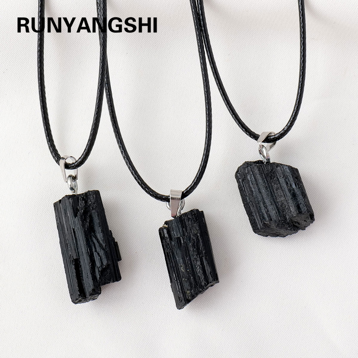 1PC Natural Crystal Black Tour - đánh giá và giá Crystal Pendant Necklace Natural Stone