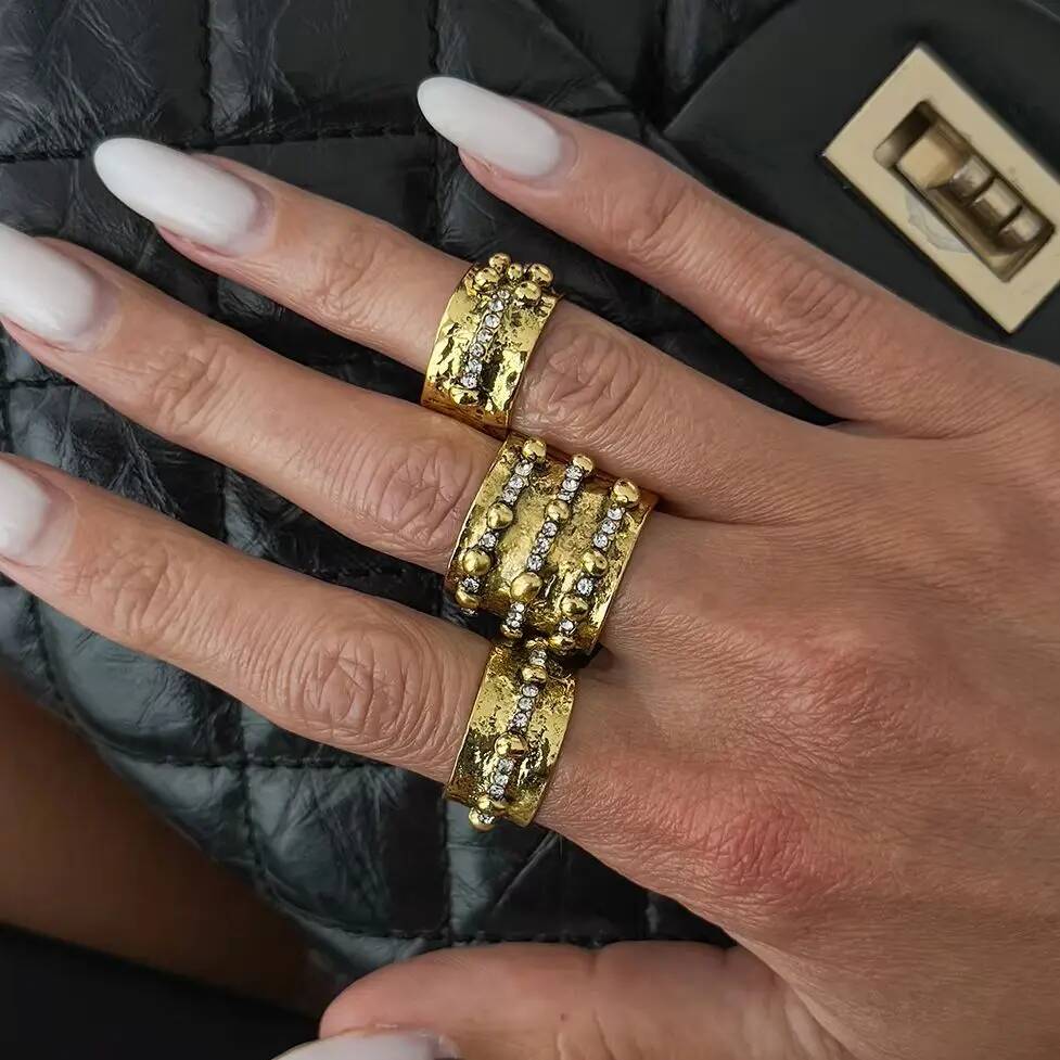 Ingemark 3Pcs Vintage Inlay Rh - đánh giá và giá Vintage Punk Knuckle Rings Set