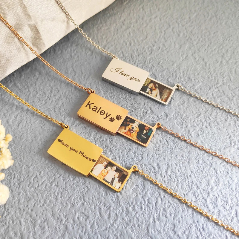 Personalized Stainless Steel P - đánh giá và giá Heart Locket Necklace Photo
