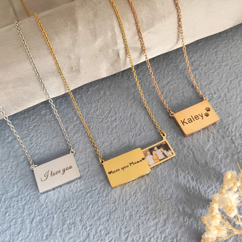Personalized Stainless Steel P - đánh giá và giá Heart Locket Necklace Photo