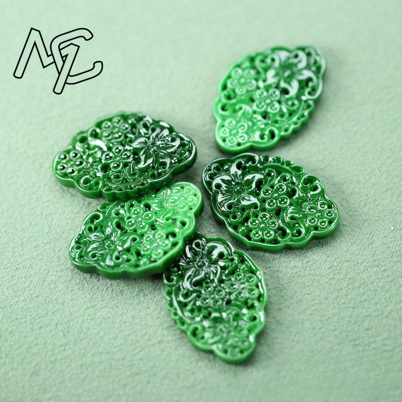 2pcs DIY Natural Dry Green Eme - đánh giá và giá Earrings