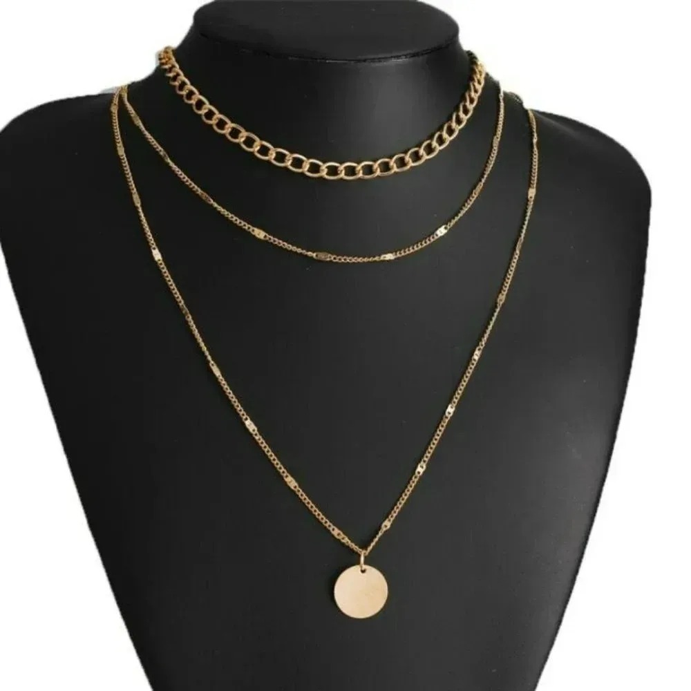Aesthetic Fashion Retro Vintag - đánh giá và giá Layered Pendant Necklace Aesthetic