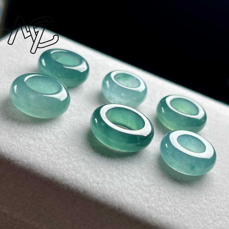 Natural Emerald Blue Water Luc - đánh giá và giá Rings