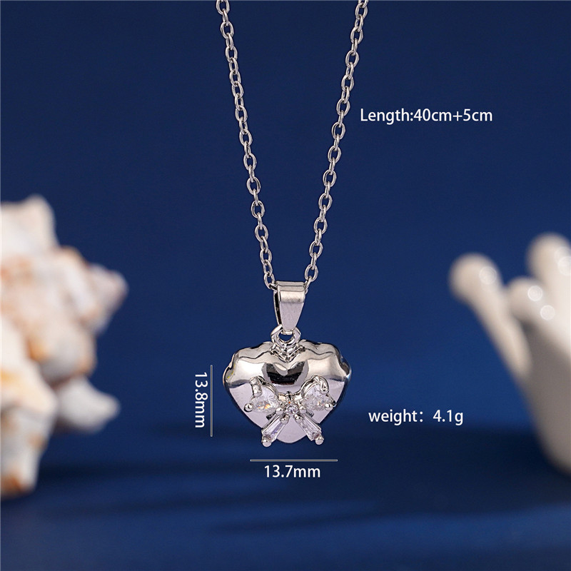 Light Luxury Locket Wing Heart - đánh giá và giá Heart Locket Necklace Photo