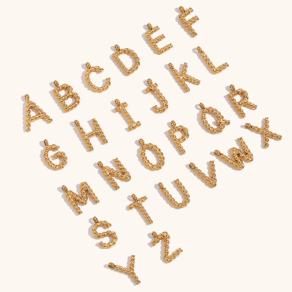 Personalized 3d Letter Necklac - đánh giá và giá Initial Letter Necklace 18K Gold