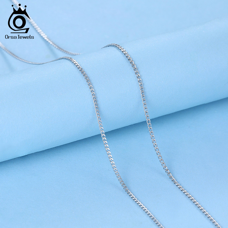 ORSA Ngọc Ý Nữ Bạc 925 1.0Mm M - đánh giá và giá 925 Sterling Silver Chain Necklace Men