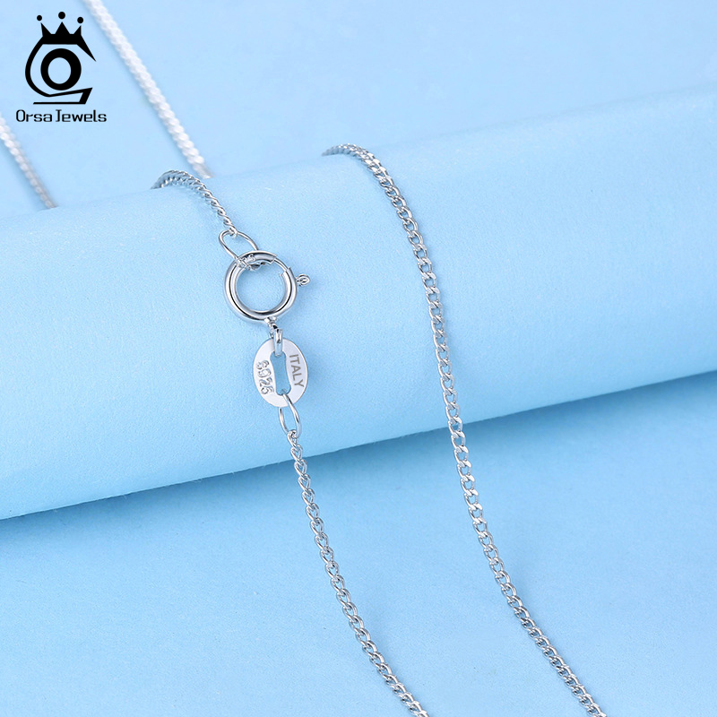 ORSA Ngọc Ý Nữ Bạc 925 1.0Mm M - đánh giá và giá 925 Sterling Silver Chain Necklace Men