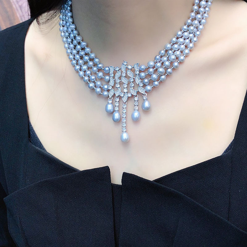 Freshwater Pearl Necklace, Vin - đánh giá và giá Pearl Choker Necklace Vintage