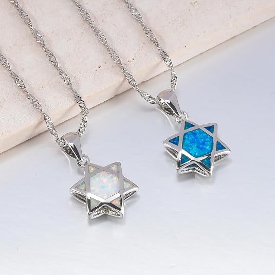 Star of David Opal Pendant Nec - đánh giá và giá Necklaces