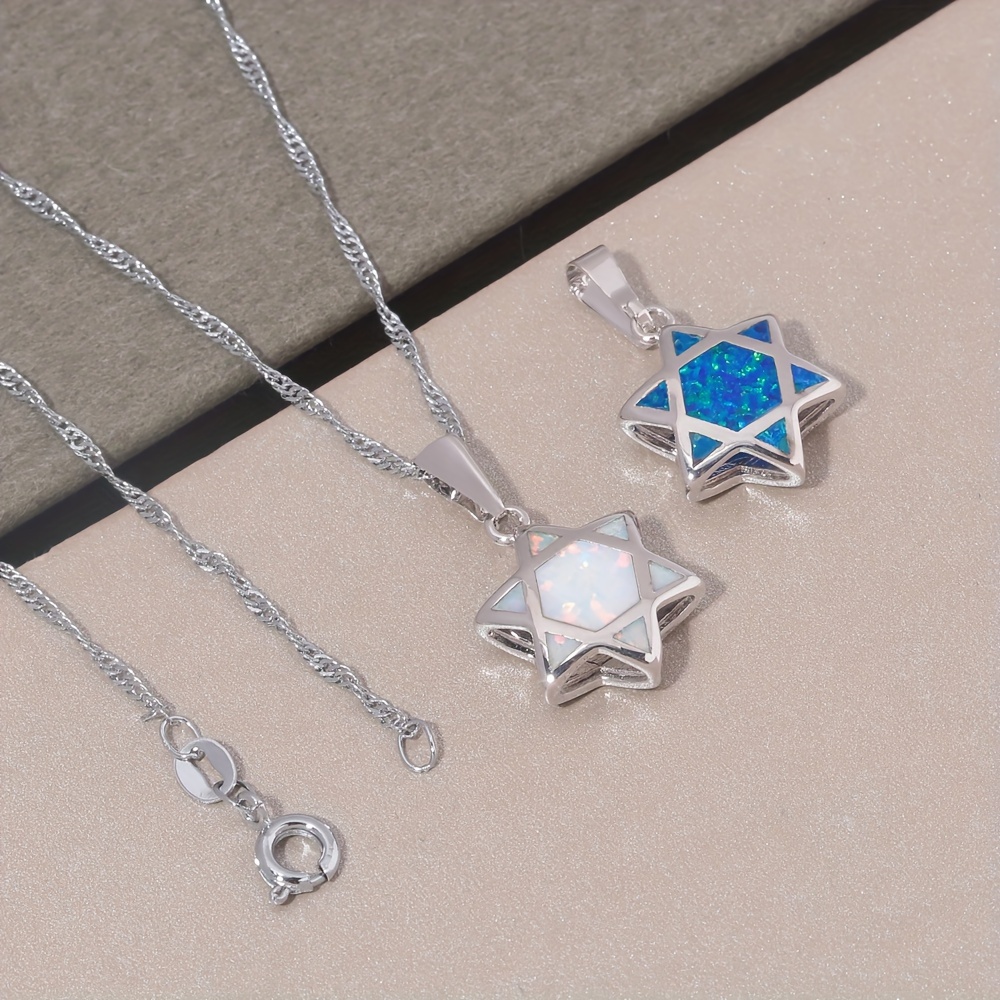 Star of David Opal Pendant Nec - đánh giá và giá Necklaces