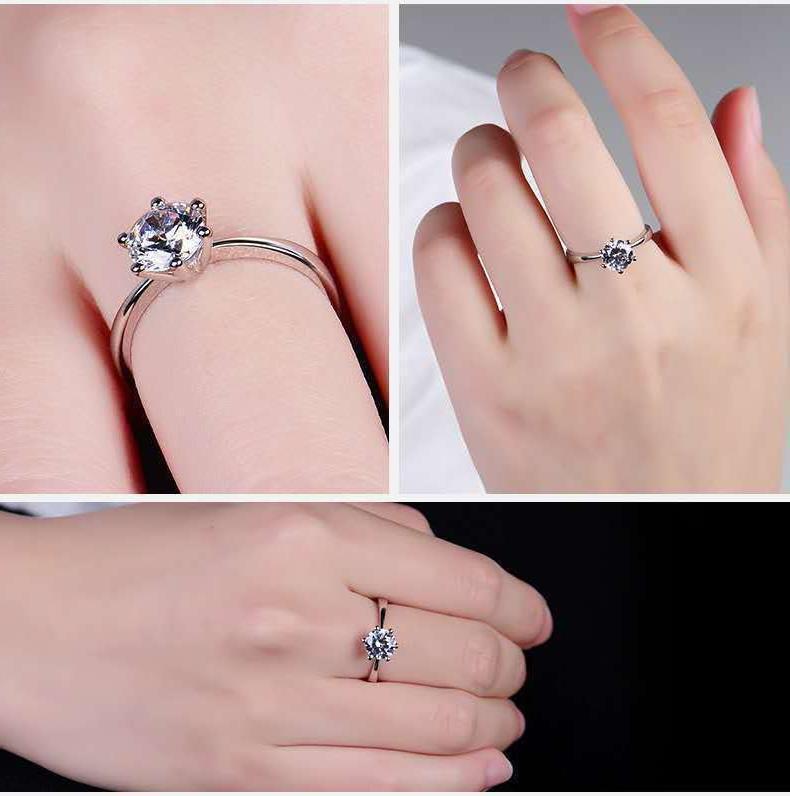 Elegant hexagonal geometric ri - đánh giá và giá Moissanite Engagement Ring 1 Carat