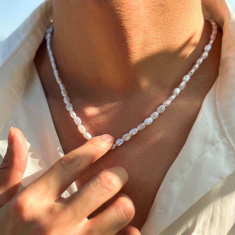 New Fashion Simple Imitation P - đánh giá và giá Pearl Choker Necklace Vintage