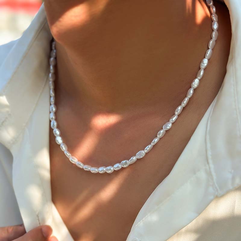 New Fashion Simple Imitation P - đánh giá và giá Pearl Choker Necklace Vintage