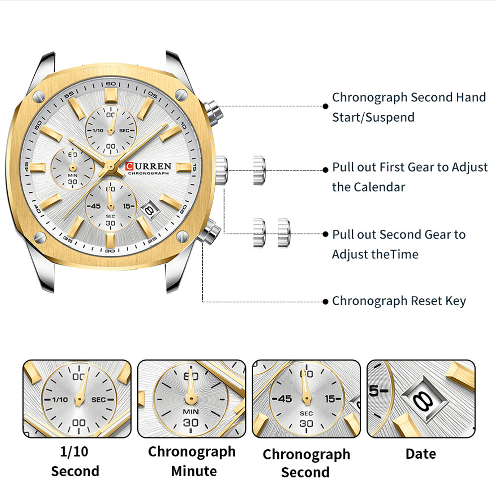 CURREN Modern Men's 42mm Sport - đánh giá và giá Watch Accessories