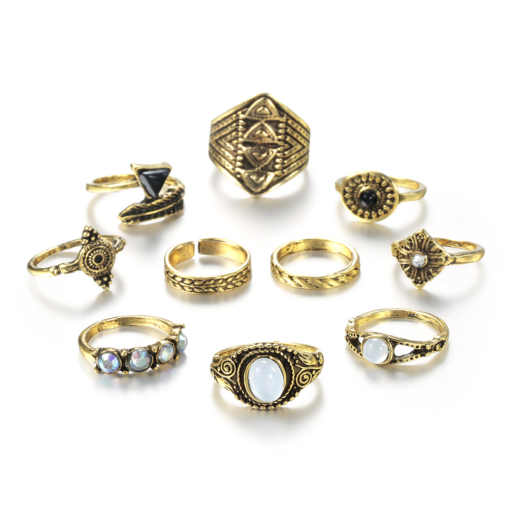 Meyfflin Vintage Knuckle Bộ Nh - đánh giá và giá Vintage Punk Knuckle Rings Set
