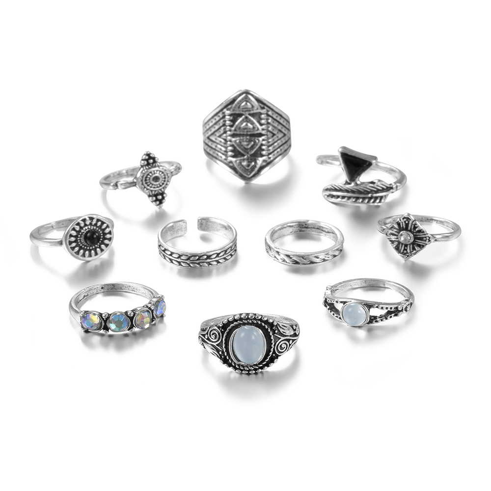 Meyfflin Vintage Knuckle Bộ Nh - đánh giá và giá Vintage Punk Knuckle Rings Set