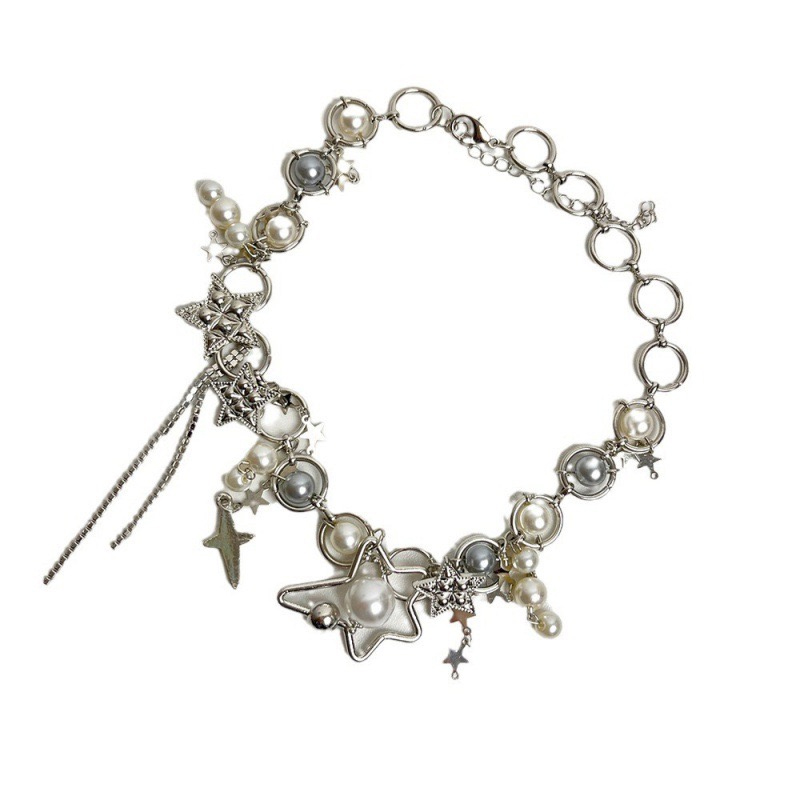 Y2K Jewelry Pearl Splicing Sta - đánh giá và giá Pearl Choker Necklace Vintage