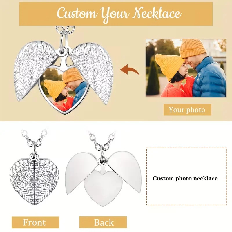 Custom Photo Heart Locket Neck - đánh giá và giá Heart Locket Necklace Photo