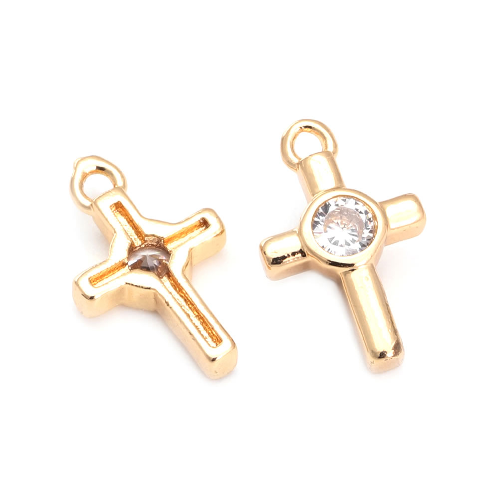 Chất Lượng Cao Vàng Champagne  - đánh giá và giá Cross Pendant Necklace Gold