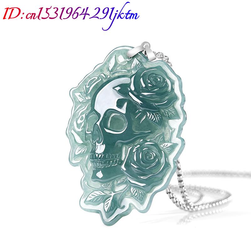 Natural Burmese Jadeite Skull  - đánh giá và giá Necklaces