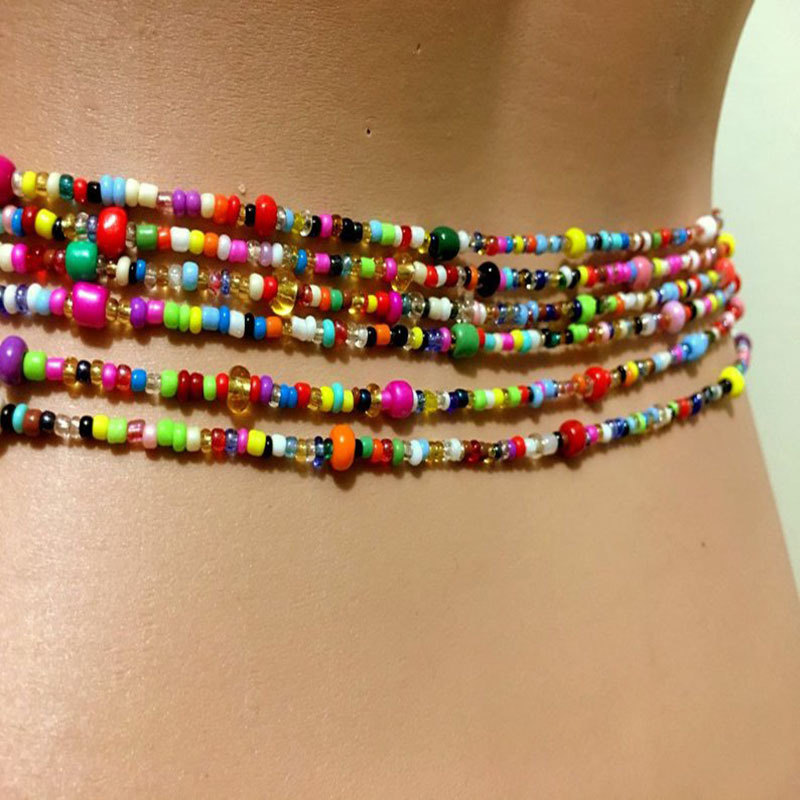 Women Layered Beaded Belly Cha - đánh giá và giá Body Jewelry