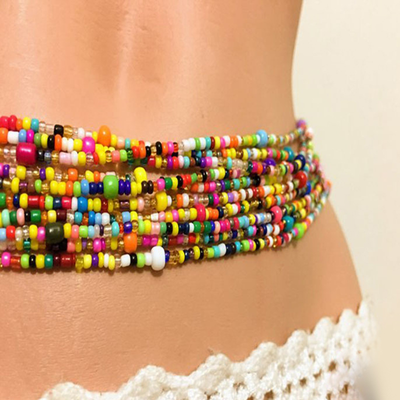 Women Layered Beaded Belly Cha - đánh giá và giá Body Jewelry