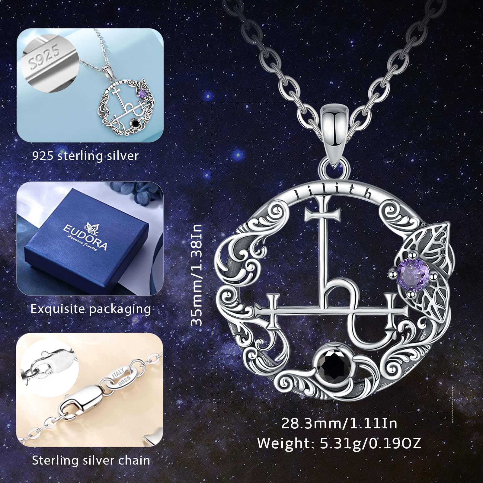 Eudora 925 Sterling Silver Lil - đánh giá và giá 925 Sterling Silver Chain Necklace Men