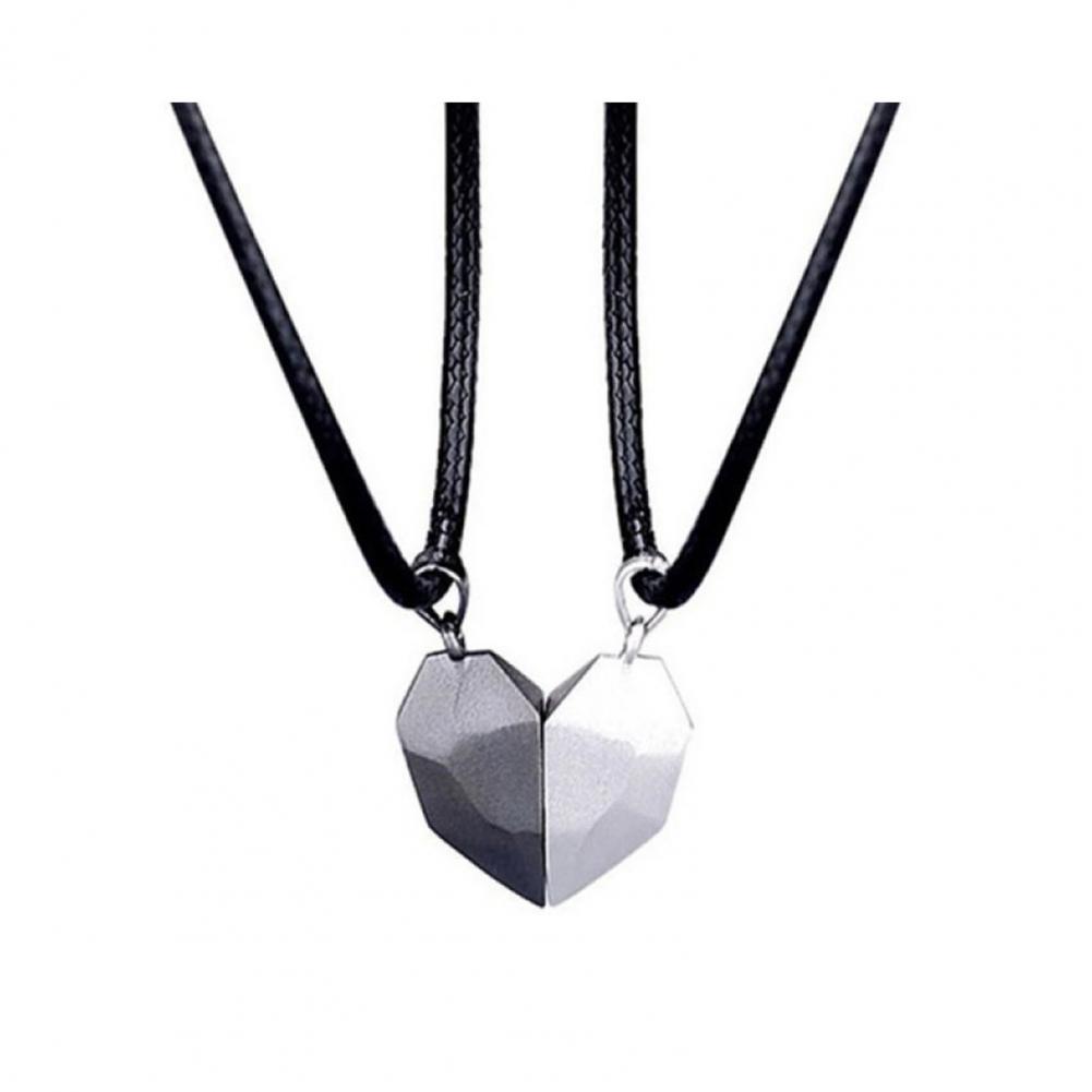 Heart Pendant Necklace Couple  - đánh giá và giá Magnetic Couple Matching Necklaces