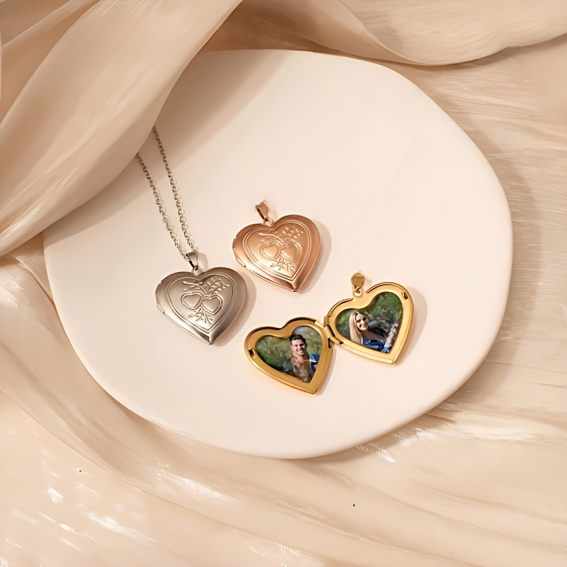 Custom 1/2 Photo Necklace Hear - đánh giá và giá Heart Locket Necklace Photo