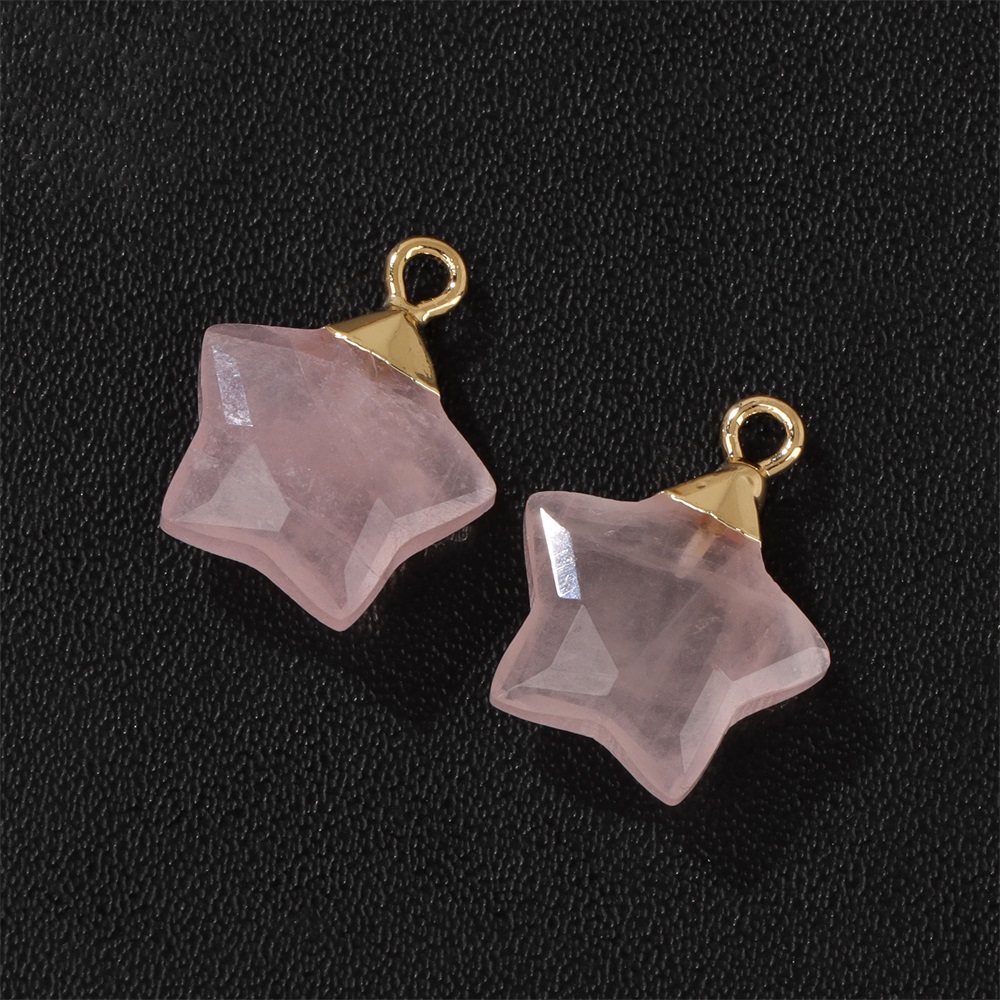 2Pcs Star Shape Stone Pendant  - đánh giá và giá Crystal Pendant Necklace Natural Stone
