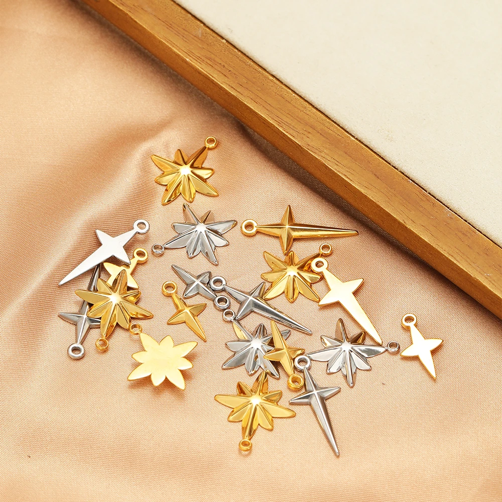 5pcs High Quality Stainless St - đánh giá và giá Cross Pendant Necklace Gold