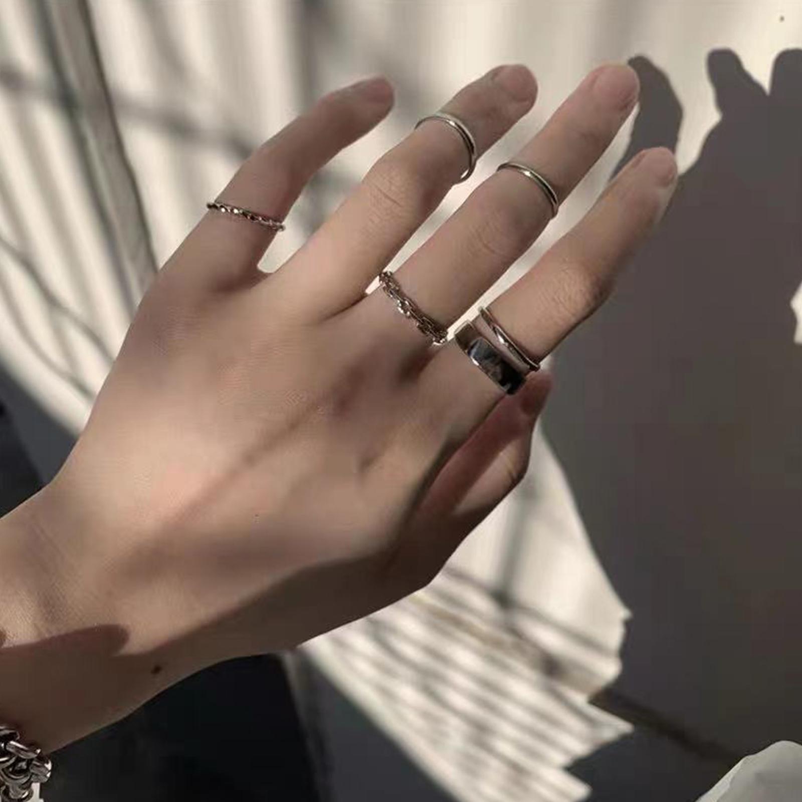 Ladies Hip Hop Ring Set Vintag - đánh giá và giá Vintage Punk Knuckle Rings Set